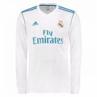 Real Madrid Retro Home Long Sleeve Jersey 2017/18