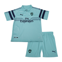 18-19 Arsenal Third Away Green Children's Jersey Kit(Shirt+Short)