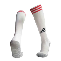 19-20 Ajax Home White Soccer Jerseys Socks