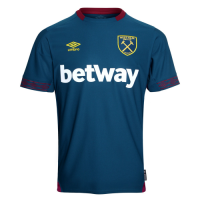 18-19 West Ham United Away Blue Soccer Jersey Shirt
