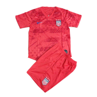 2019 USA Away Red Children's Jerseys Kit(Shirt+Short)