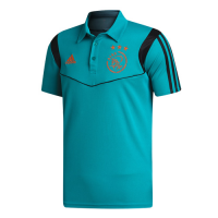 19/20 Ajax Core Polo Shirt-Light Blue