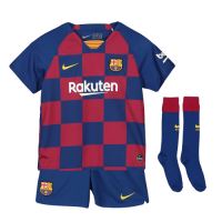 19-20 Barcelona Home Blue&Red Children's Jerseys Kit(Shirt+Short+Socks)