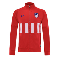 19-20 Atletico Madrid Red&White High Neck Collar Training Jacket