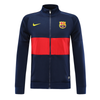 19-20 Barcelona Navy&Red High Neck Collar Training Jacket