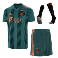 19-20 Ajax Away Green Soccer Jerseys Whole Kit(Shirt+Short+Socks)