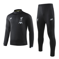 19-20 Liverpool Black Sweat Shirt Kit(Top+Trouser)