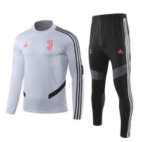 19-20 Juventus White Sweat Shirt Kit(Top+Trouser)