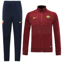 19-20 Roma Red High Neck Collar Training Kit(Jacket+Trouser)