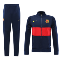 19-20 Barcelona Navy&Red High Neck Collar Training Kit(Jacket+Trousers)