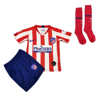 19-20 Atletico Madrid Home Red&White Children's Jerseys Kit(Shirt+Short+Socks)