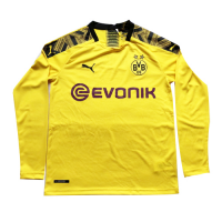 19/20 Borussia Dortmund Home Yellow Long Sleeve Jerseys Shirt