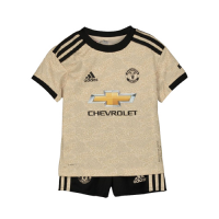 19/20 Manchester United Away Khaki Children's Jerseys Kit(Shirt+Short)