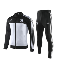 19/20 Juventus Black&White High Neck Collar Training Kit(Jacket+Trouser)
