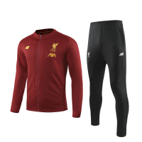 19/20 Liverpool Red High Neck Collar Training Kit(Jacket+Trouser)