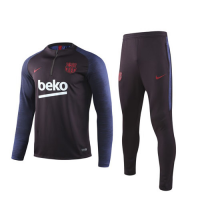 19/20 Barcelona Red Zipper Sweat Shirt Kit(Top+Trouser)