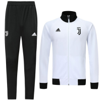 19/20 Juventus White High Neck Collar Player Version Training Kit(Jacket+Trouser)