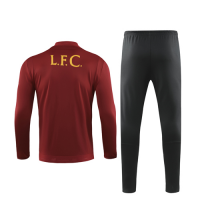 19/20 Liverpool Red High Neck Collar Training Kit(Jacket+Trouser)