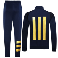 19/20 Real Madrid Navy High Neck Collar Player Version Training Kit(Jacket+Trouser)