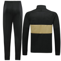 19/20 Inter Milan Black/Golden High Neck Collar Training Kit(Jacket+Trouser)