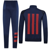 19/20 Bayern Munich Navy High Neck Collar Player Version Training Kit(Jacket+Trouser)