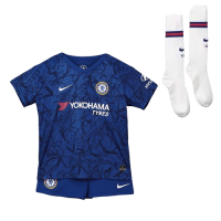 19-20 Chelsea Home Blue Children's Jerseys Whole Kit(Shirt+Short+Socks)
