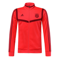 19/20 Bayern Munich Red&Dark Red High Neck Collar Training Jacket