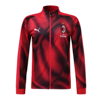 19/20 AC Milan Red High Neck Collar Training Jacket(Player Version)