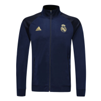19/20 Real Madrid Navy High Neck Collar Training Jacket(Player Version)