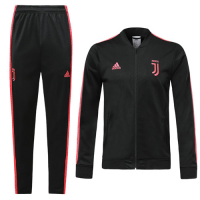 19/20 Juventus Black&Pink V-Neck Training Kit(Jacket+Trouser)