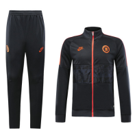 19-20 Chelsea Black&Orange High Neck Collar Training Kit(Jacket+Trouser)
