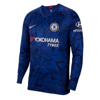 19-20 Chelsea Home Blue Long Sleeve Jerseys Shirt