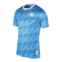 19/20 Marseille Away Blue Jerseys Whole Kit(Shirt+Short+Socks)