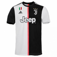 19-20 Juventus Home Black&White Soccer Jerseys Shirt