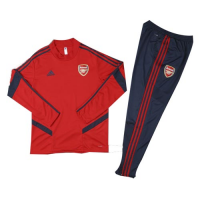 Kids 19/20 Arsenal Red Sweat Shirt Kit(Top+Trouser)