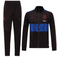 19/20 Barcelona Dark Red High Neck Collar Training Kit(Jacket+Trouser)