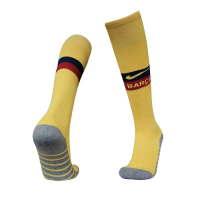 19/20 Barcelona Away Yellow Soccer Jerseys Kit(Shirt+Short+Socks)