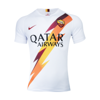 19-20 Roma Away White Soccer Jerseys Kit(Shirt+Short+Socks)