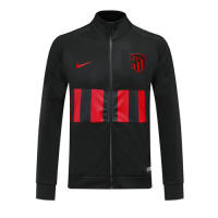 19/20 Atletico Madrid Black High Neck Collar Training Jacket