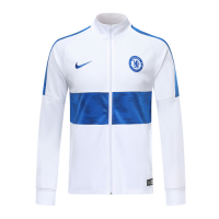 19/20 Chelsea White High Neck Collar Training Jacket
