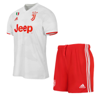 19/20 Juventus Away White Soccer Jerseys Kit(Shirt+Short)