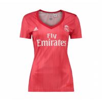 18-19 Real Madrid Third Away Red Women's Jersey Shirt
