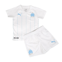 19/20 Marseilles Home White Children's Jerseys Kit(Shirt+Short)