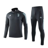 19/20 Juventus Navy Zipper Sweat Shirt Kit(Top+Trouser)