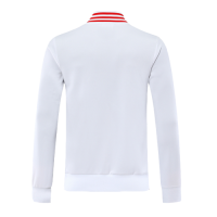 19/20 CR Flamengo White High Neck Collar Training Jacket