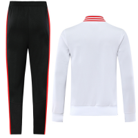 19/20 CR Flamengo White High Neck Collar Training Kit(Jacket+Trousers)