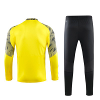 19/20 Borussia Dortmund Yellow Zipper Sweat Shirt Kit(Top+Trouser)