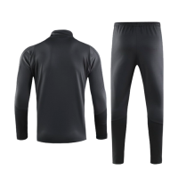 19/20 Manchester United Black Zipper Sweat Shirt Kit(Top+Trouser)