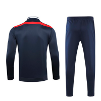 19/20 Sao Paulo Navy High Neck Collar Sweat Shirt Kit(Top+Trouser)