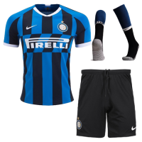 19/20 Inter Milan Home Navy&Black Soccer Jerseys Kit(Shirt+Short+Socks)
